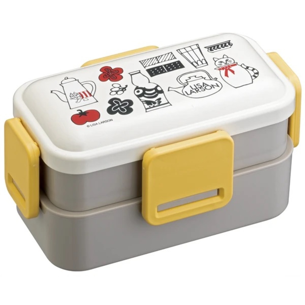 Lisa Larson Antibacterial 2-tier fluffy lunch box bento box storage! Brand new!